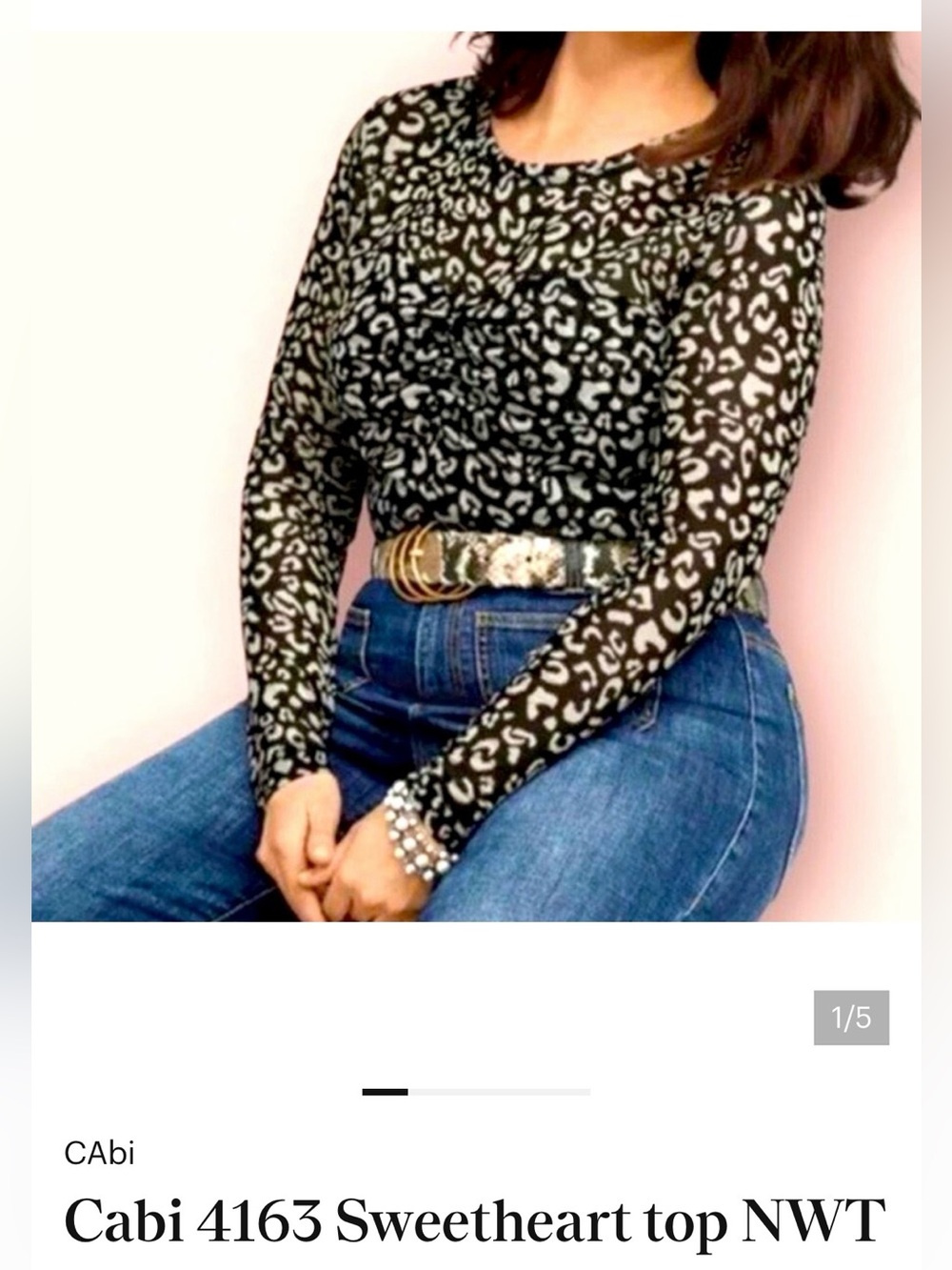 Cabi 4163 Sweetheart Top
